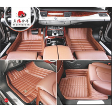 Car Carpet 3D Embroidery Synthetic Leather XPE Mat