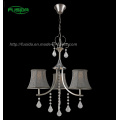 Hot Fabric Shade Crystal Chandelier Light for Living Room
