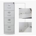 Vertical 4 drawer metal filing cabinet