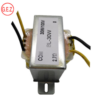 Transformador de aislamiento de audio de alta calidad de 70V 100V de alta calidad