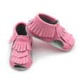 New Designs Genuine Leather Baby Tassels Sandals