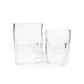 600ml Transparent Square Shape Thick Bottom Candle Holder