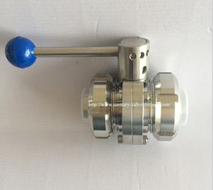 butterfly valve with union