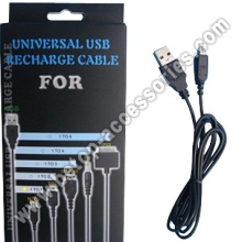 1.2m Cable de recarga USB Universal para NDS1 Giftbox paquete