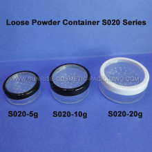 5g 10g 20g claro Loose Powder jarras de tamiz