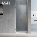 SALLY Bathroom Hinged Glass Frameless Shower Enclosure Door