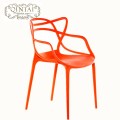 Wholesale cheap good quality hot selling stackable creative design white hollow chair plastic Cat ears chair