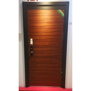 Diseño de puerta de madera de entrada principal de tamaño personalizado de fábrica