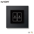 2 Gangs Light Switch Switch de l&#39;écran tactile Cadre en plastique (SK-T2300L2)