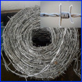 Valla de alambre de púas recubierto de PVC galvanizado