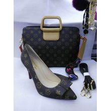 Bowtie High Heel Shoes and Matched Handbag (G-25)