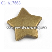 Star shape Alloy beads