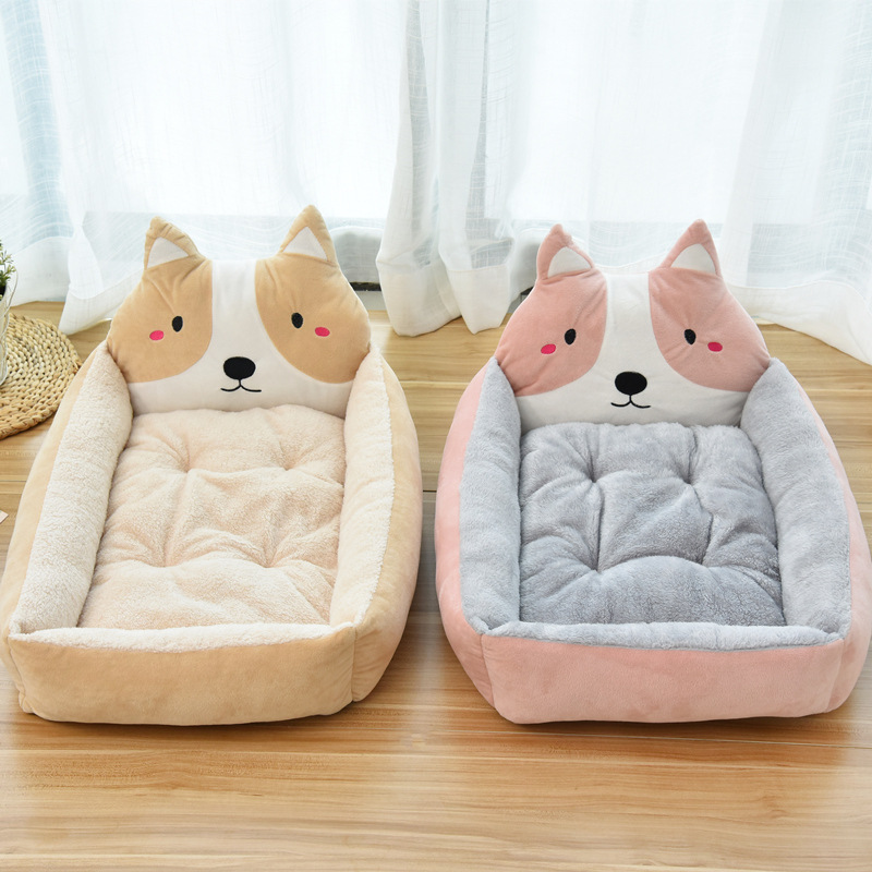 Cute cartoon Design Winter soft Pet Bed