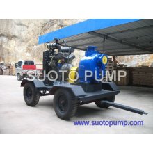 Pompe agricole mobile avec moteur diesel