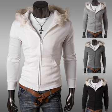 Winter Dick Warm White Cotton Herren Jacke / Mantel