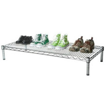 Chrome Modern Metal Iron Shoe Stand Rack for Home (LD904520A1C)