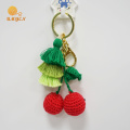 Crochet Cherry Key Chain Key Chain With Tassel