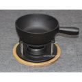 Pre-seasoned Cast Iron Fondue Set