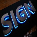 Backlit Stainless Steel Illuminous 3D Letter Signs LED Lighted Sign