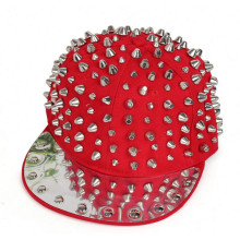 Fashion handmade rivet snapback hip-hop cap