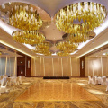 Lobby customized project crystal chandelier pendant light