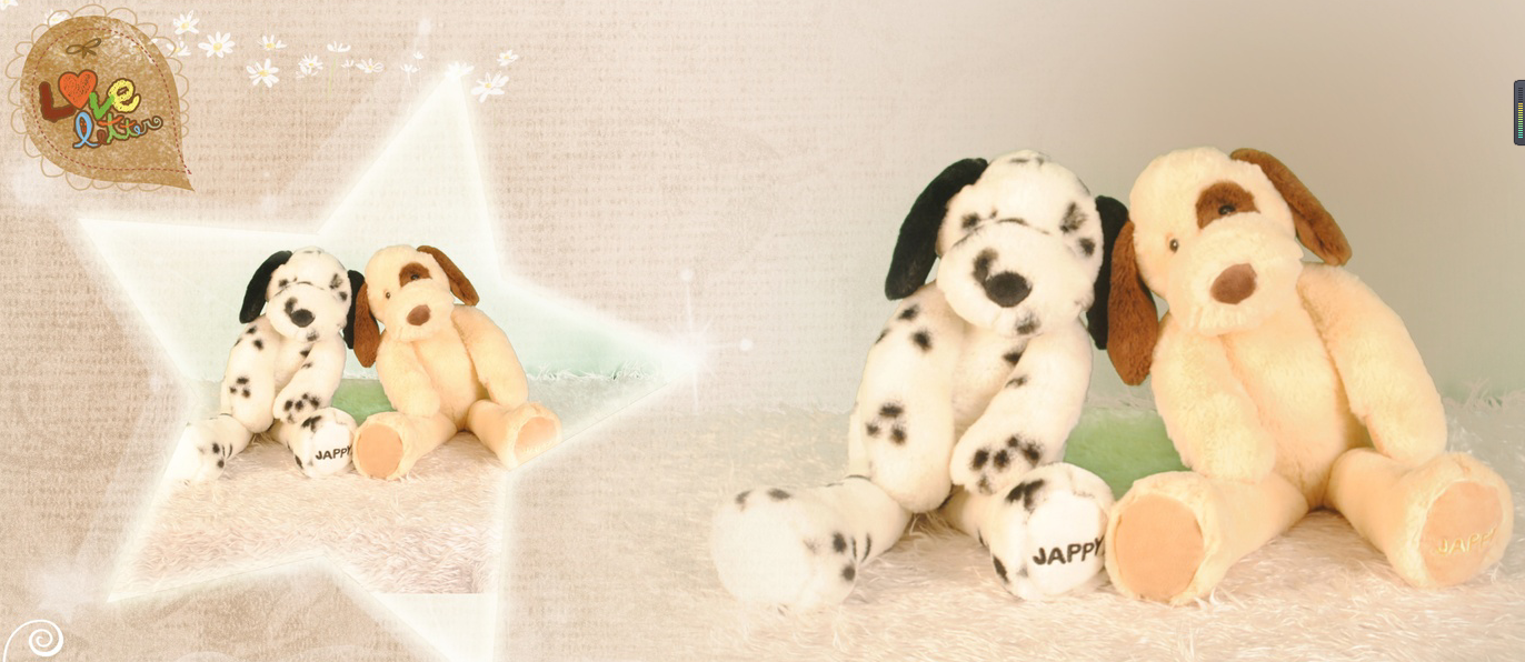 Cute dog plush toys