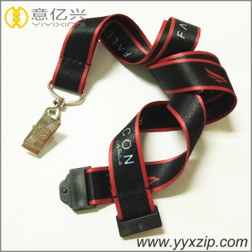 Hot selling black heat transfer printing lanyard