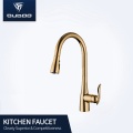 Plated Gold Single Hole Tap Faucets With Spray