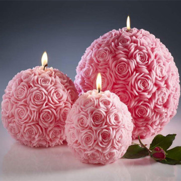 Rose Carving Appearance Christmas Candle