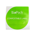 Labels bio d&#39;autocollant compostable de cellophane à la maison écologique