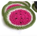 Hot sale New handmade circular insulation coaster cotton crochet placemat coaster