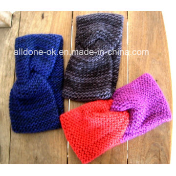 New Design Fashion Ladies Hand Knitted Headband Neckwarmer Turban