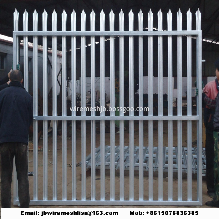 W Shape Powder Coated Palisade Fence Panels