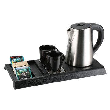 hotel hospitality electric kettle melamine serving tray set