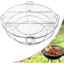 Grille de cuisson pour barbecue à plusieurs niveaux en acier inoxydable