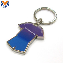Porte-clés de maillot de football avec logo personnalisé en métal cadeau