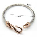 Two-Color Titanium Steel Bracelet Hooks Fashion Jewelry Infinity Love Charm Bracelets & Bangles