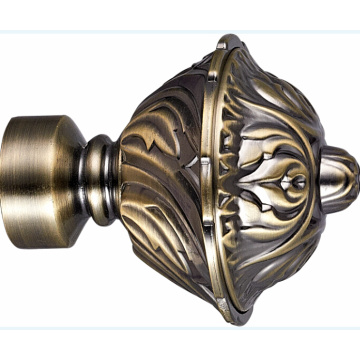 2015 montado novo estilo cortina Rod Finial