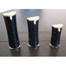 15ml 30ml 50ml Black Radian Shape Pump Press Lotion Bottle
