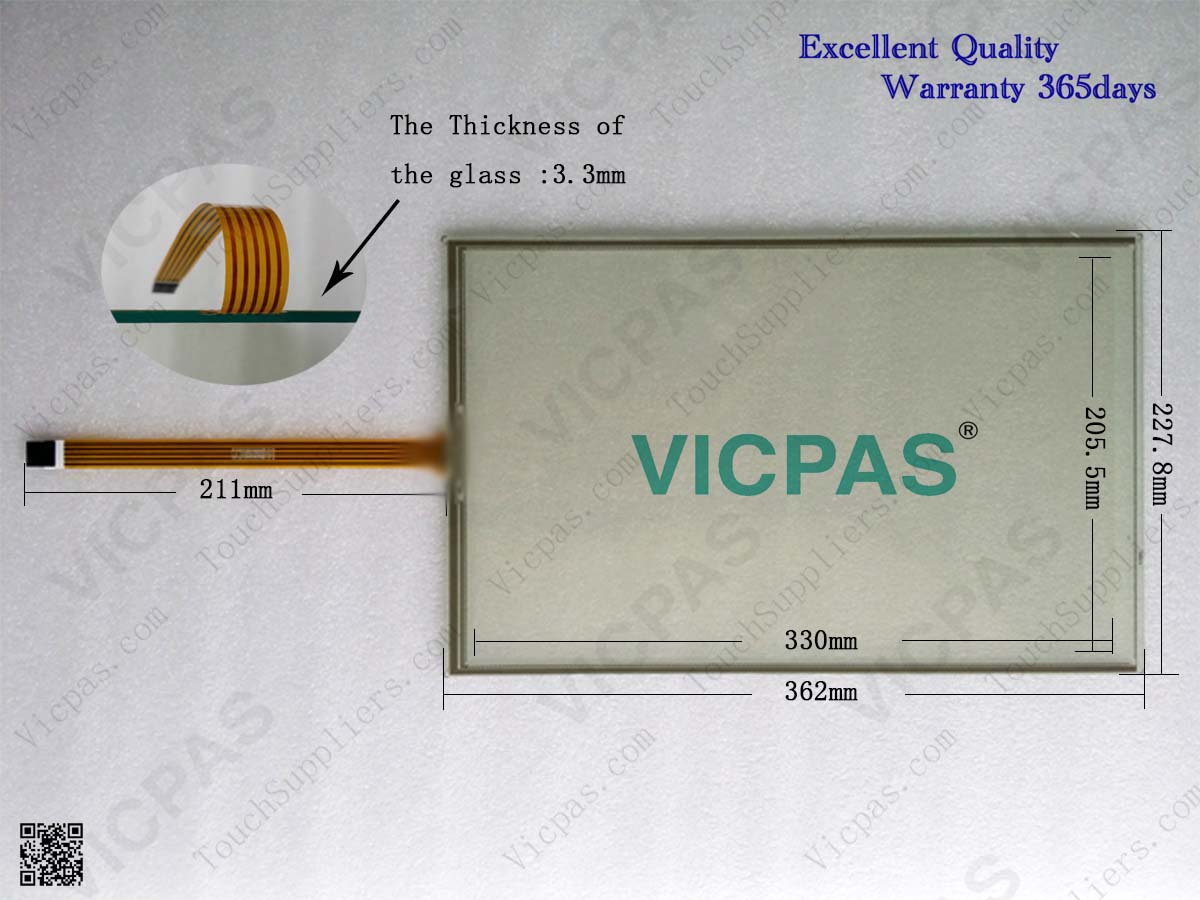 Touch screen panel for 6AV2124-0QC02-0AX0 SIMATIC HMI TP1500 COMFORT touch panel membrane touch sensor glass replacement repair