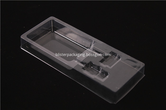 Clear electronic tray