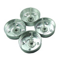 Roll edge aluminum empty tealight cups