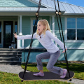 Kids Toys Wooden Garden Outdoor Skateboard Swing