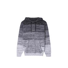 Men's Knitted Colour Block Kangaroo Pocket Hoodie