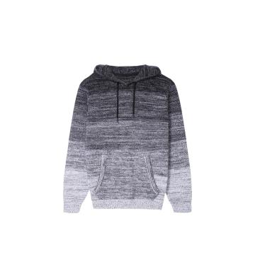 Sudadera con capucha y bolsillo de canguro con bloques de color de punto para hombre