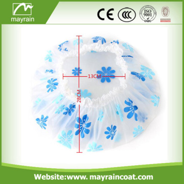 Wholesale PE Plastic Customized Hotel Disposable Shower Cap