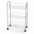 3 tier Metal Kitchen food vegetable trolley rack