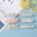 acrylic chain hair barrettes