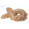 Mongolian Lamb Fur Scarf Brown