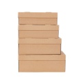 Corrugated Shoe Box Plain Kraft Paper Storage Box